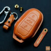 Peugeot 208 key fob cover made of premium leather, delivering a luxurious design and durable protection for your key.