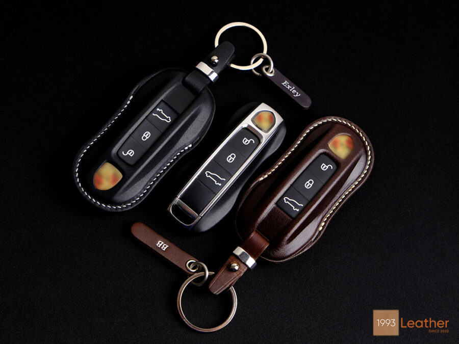 Latest Porsche Cayenne key fob cover model from Leather1993