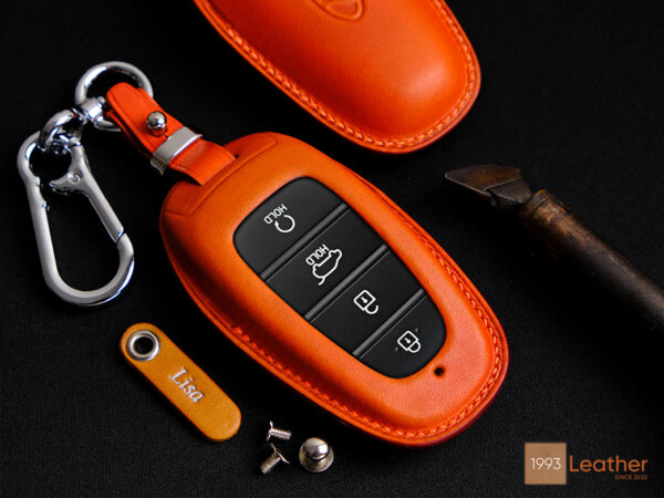 Hyundai SANTA FE Key Fob Cover at Leather1993