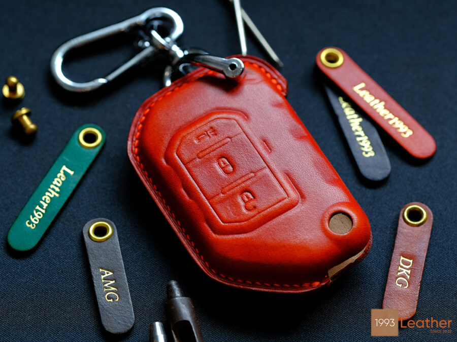 Jeep Gladiator leather key fob cover