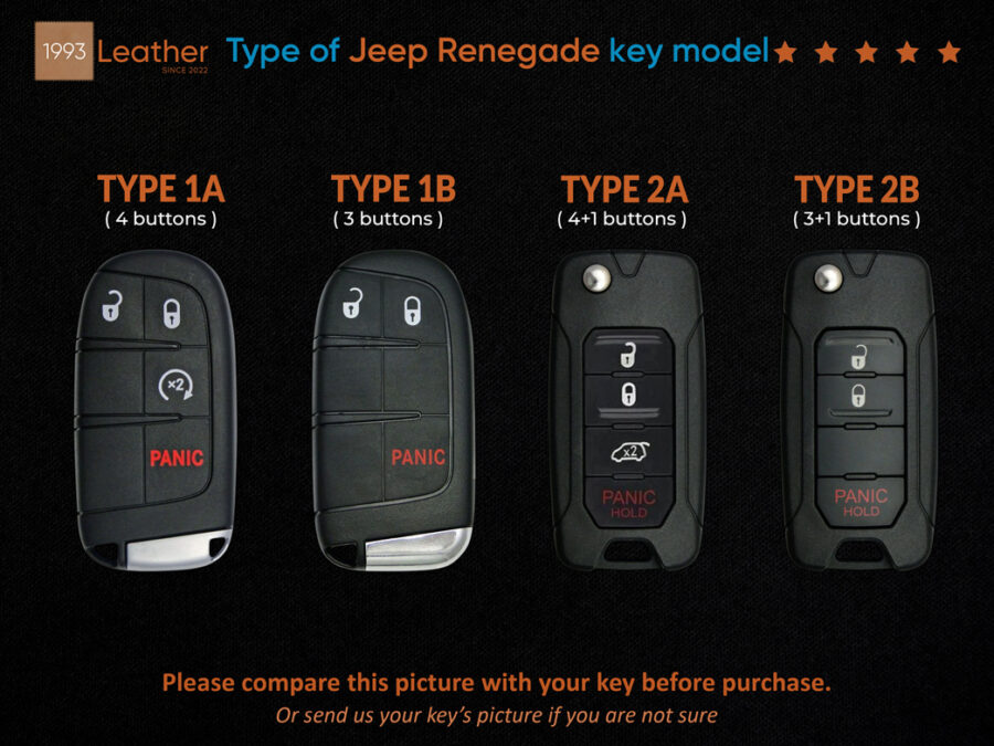 Type of Jeep Renegade key models