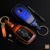 High-quality Mercedes GLB-Class key fob cover made of top-quality Veg-tanned leather.