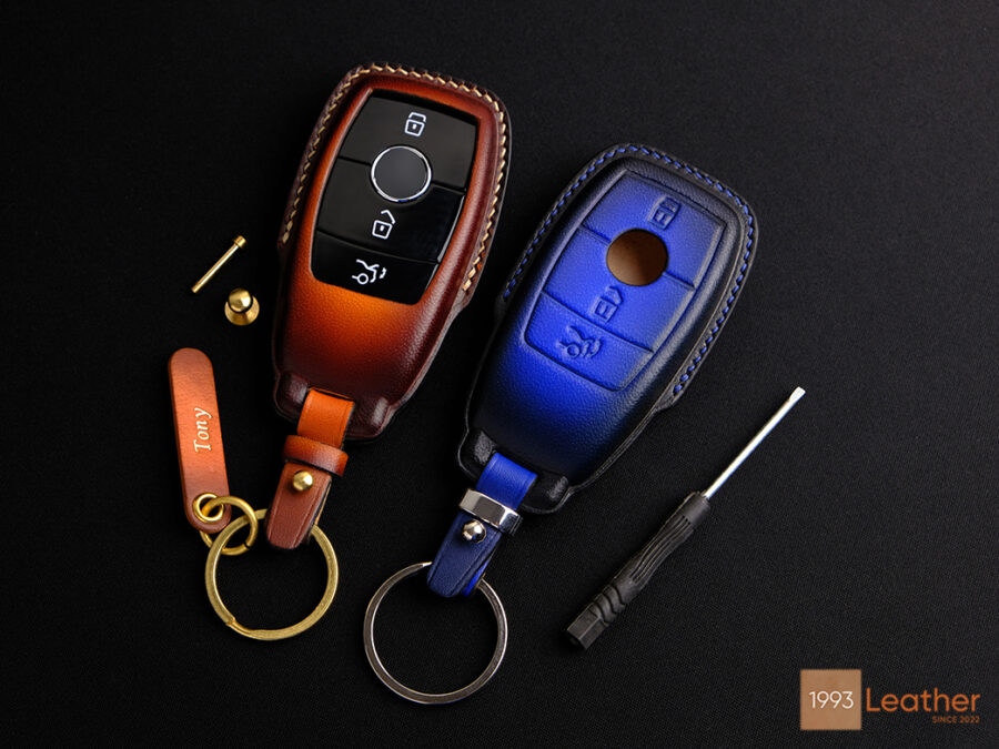 Mercedes GLB-Class key fob cover made of high-end materials with a luxurious design.