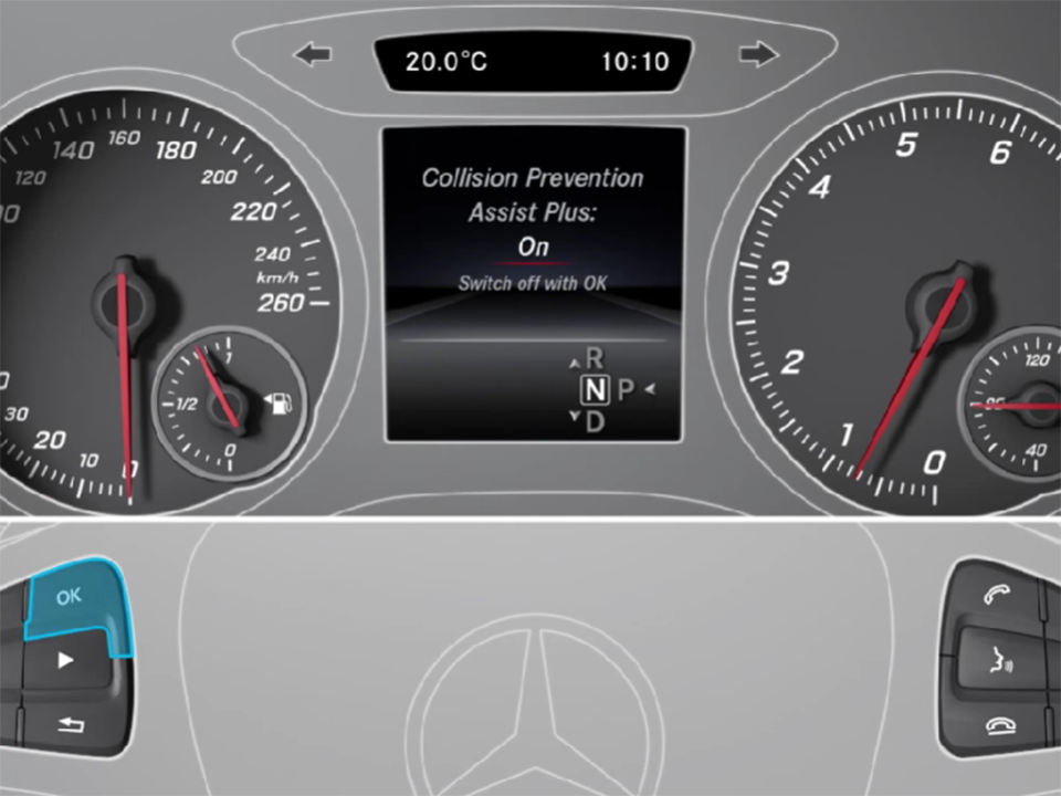 Mercedes A-Class And safety features for the driver