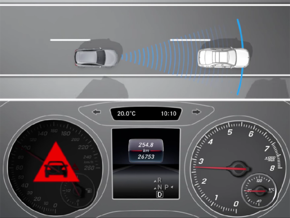 Mercedes A-Class And safety features for the driver