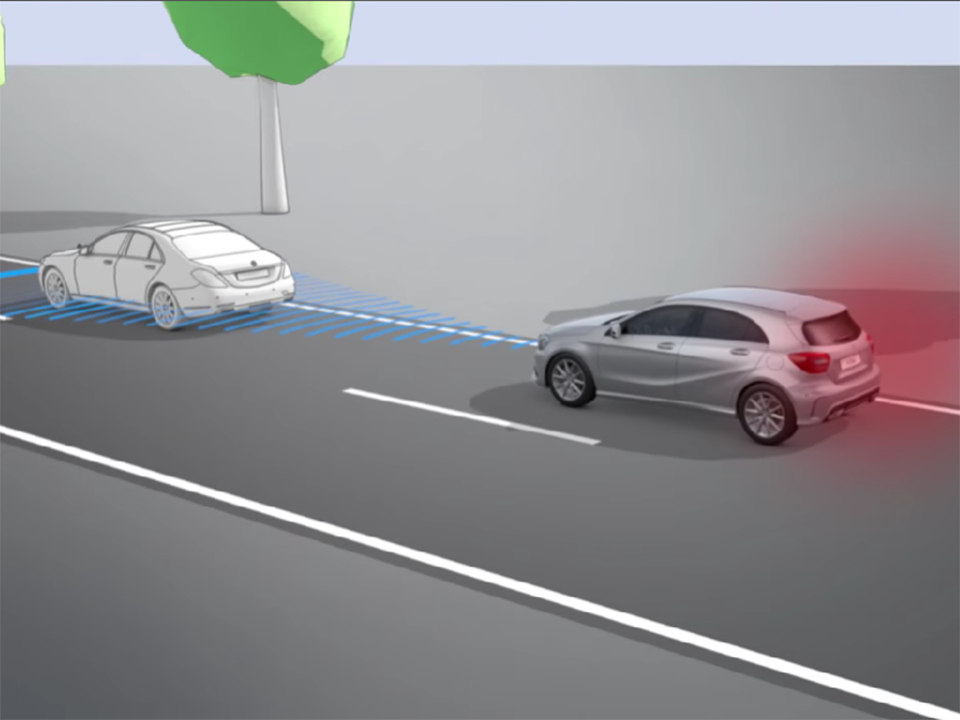 Mercedes A-Class And safety features for the driver