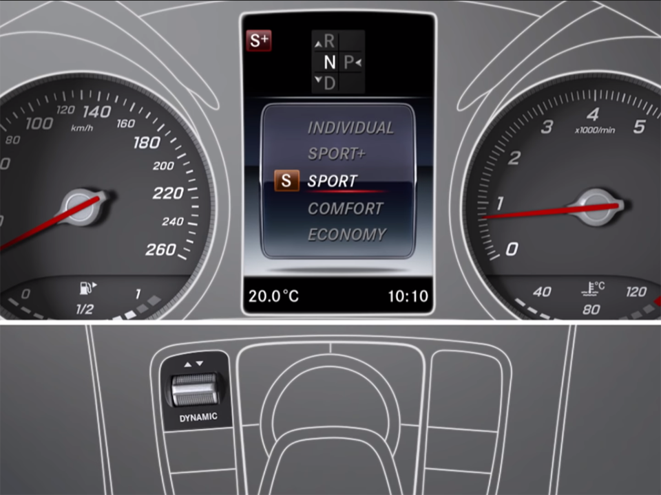 Mercedes GLC-Class driving modes and assistance features