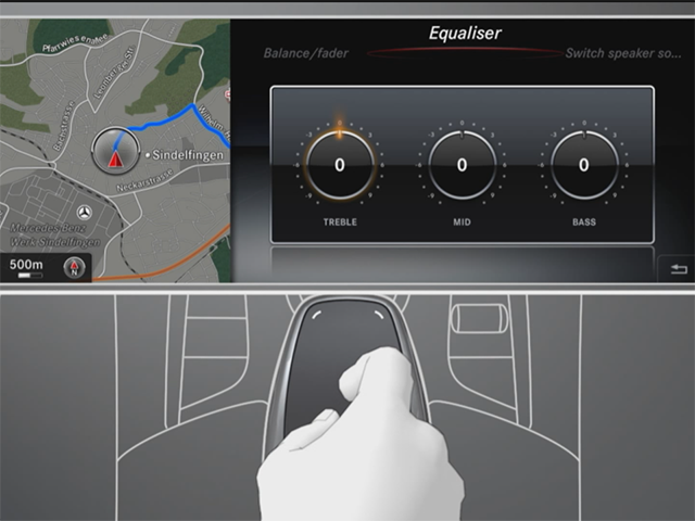 Mercedes S-Class - Touchpad & Multifunction display