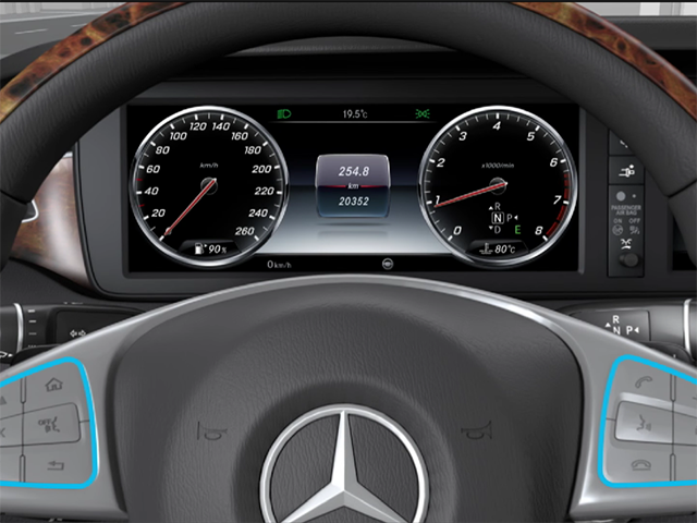 Mercedes S-Class - Touchpad & Multifunction display