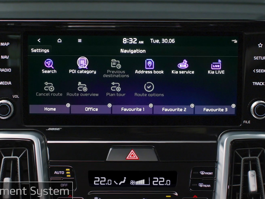 KIA Sorento Setup and Maintaining Sensor