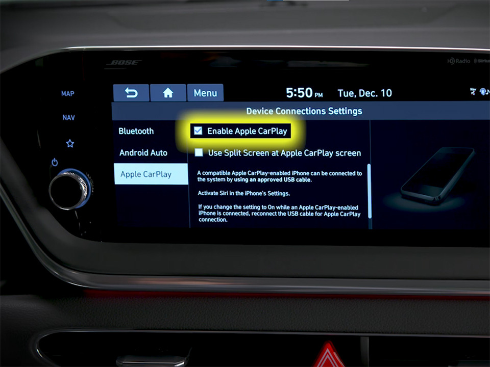 Connecting Apple Car Play/ Android Auto with Hyundai Tucson