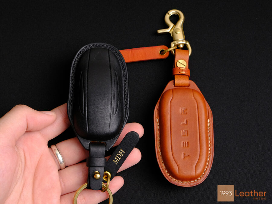 Tesla Model S key fob cover providing scratch protection and long-lasting durability.