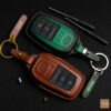 Toyota Tundra key fob cover made of premium Veg-tanned leather, offering durability and style.