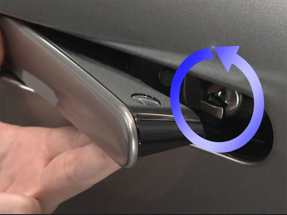 How-To Operate the Lexus LC 500 Door Handle - Accessing the vehicle if the Smart Key - Access Battery has lost power