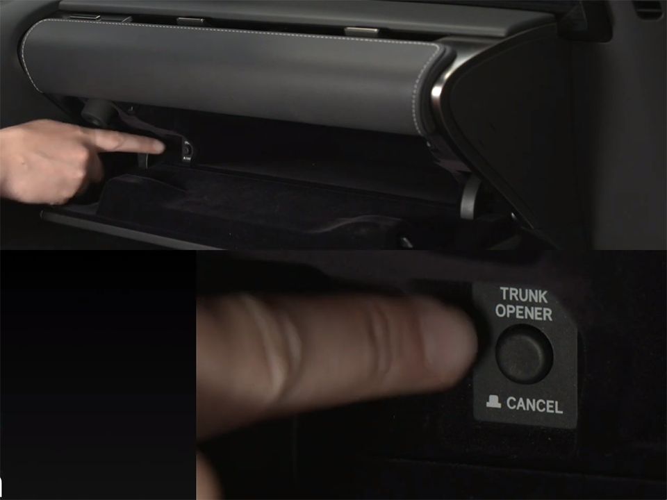 How-To Operate the Lexus LC 500 Door Handle - Locking the Trunk and Glove Box