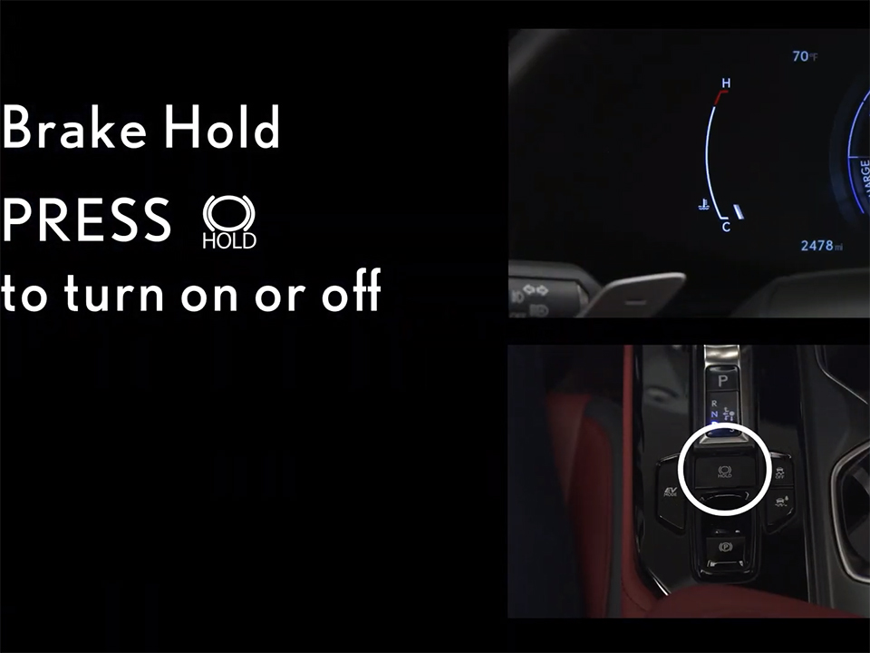 How-to Operate Lexus NX Brake Hold