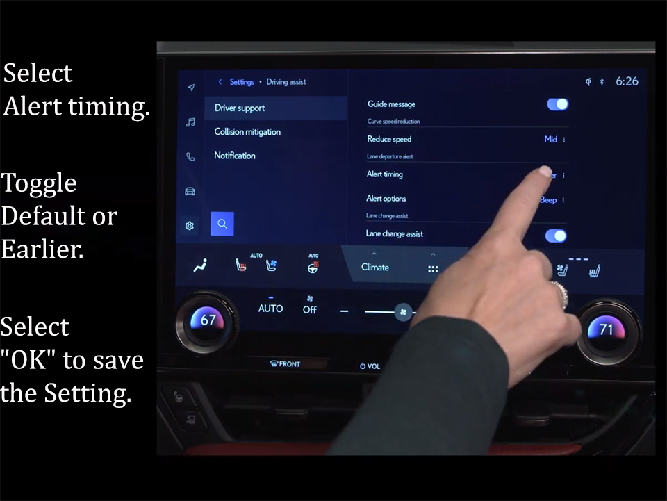 Lexus NX Lane Change Assistance 