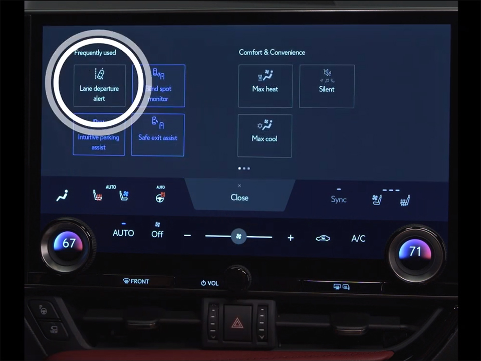 Safe Driving with Lexus NX Blind Spot Monitor