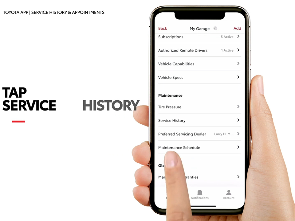 The 4 Steps Access Service History Right within Toyota App