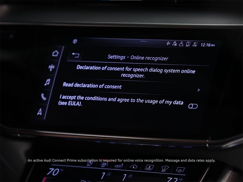 Audi Tech Tutorial Voice Recognition - Do not need physical touch