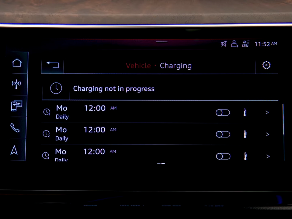 Easy to Schedule your Audi Charge and Advanced Charging