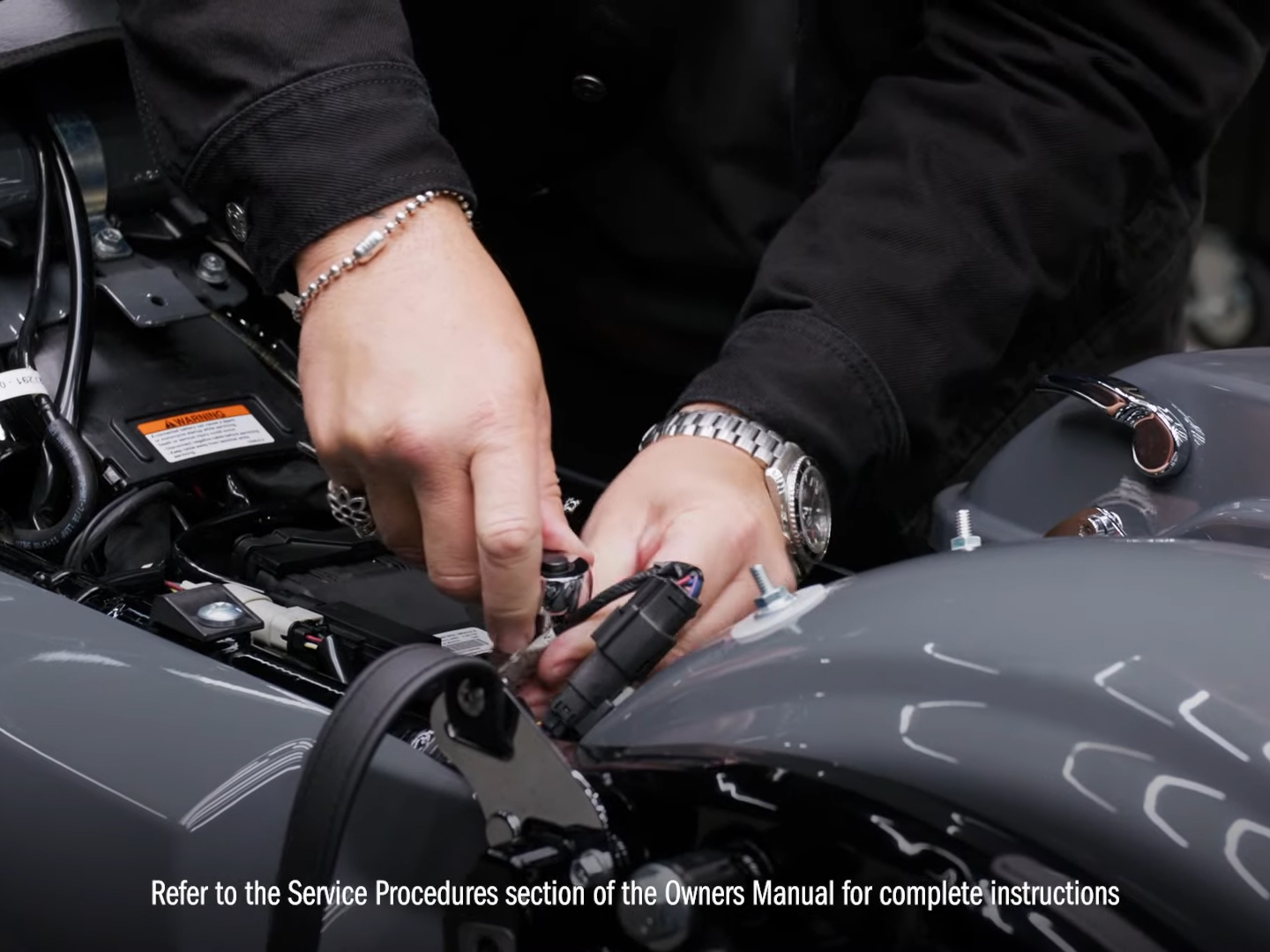 How to Install the Harness onto Harley Davidson Battery