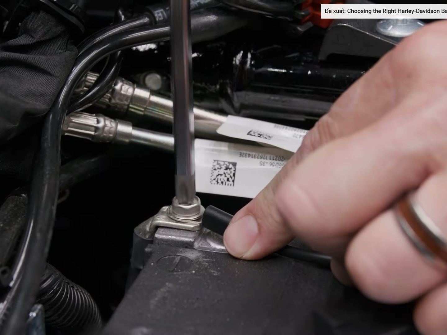 How to Install the Harness onto Harley Davidson Battery