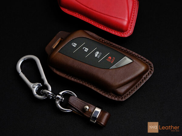 Exposed button design key fob cover for Lexus ES.