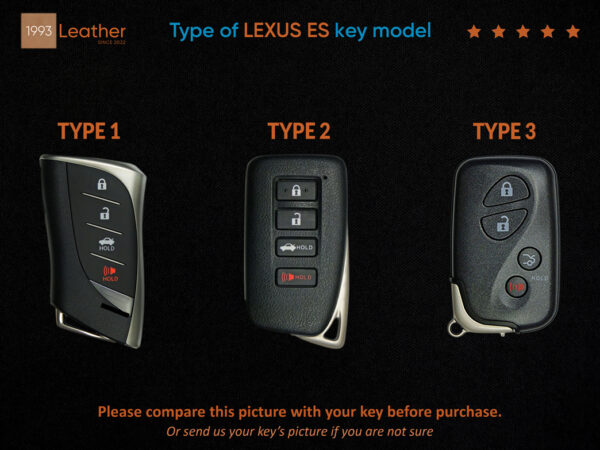 Type of Lexus ES key models