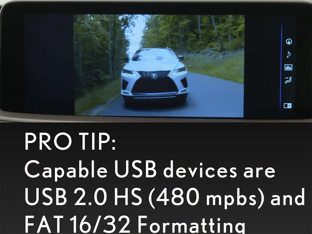 How to Connect and Play USB Videos in Your Lexus