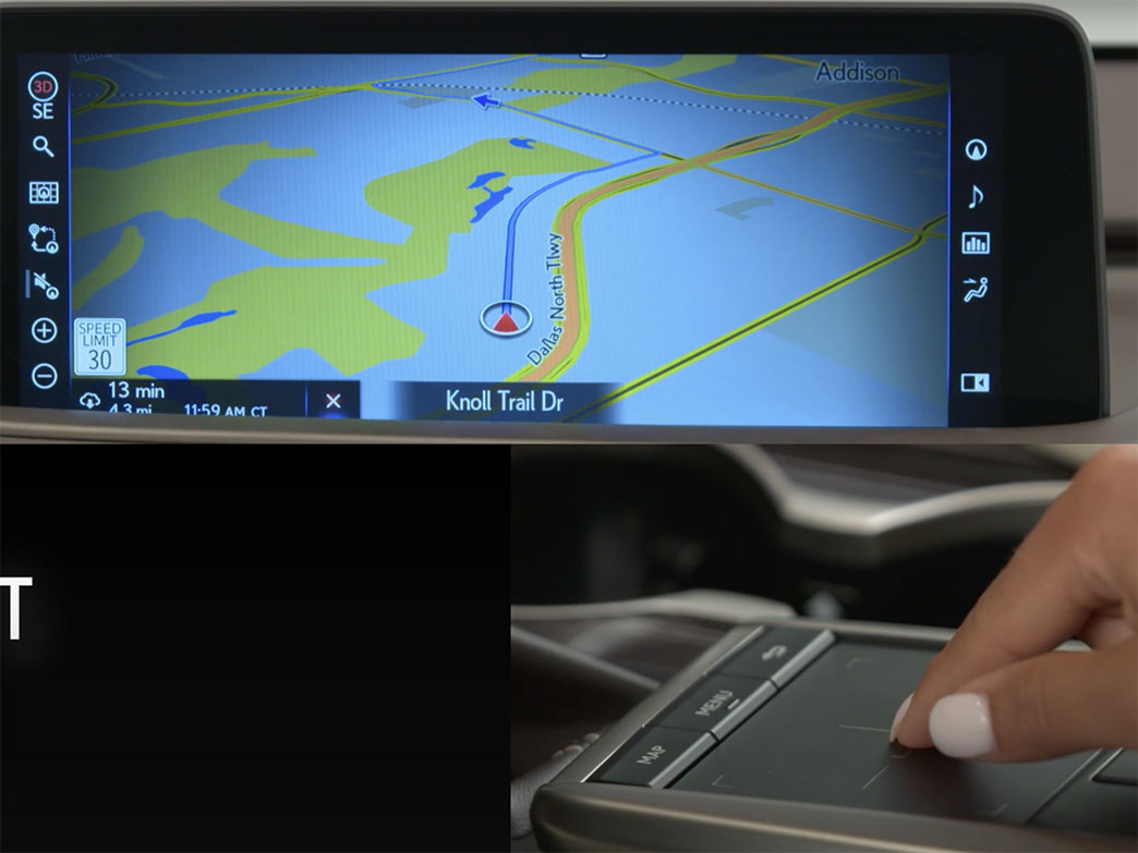 Setting a Destination and Navigation Screen Icons in Your Lexus