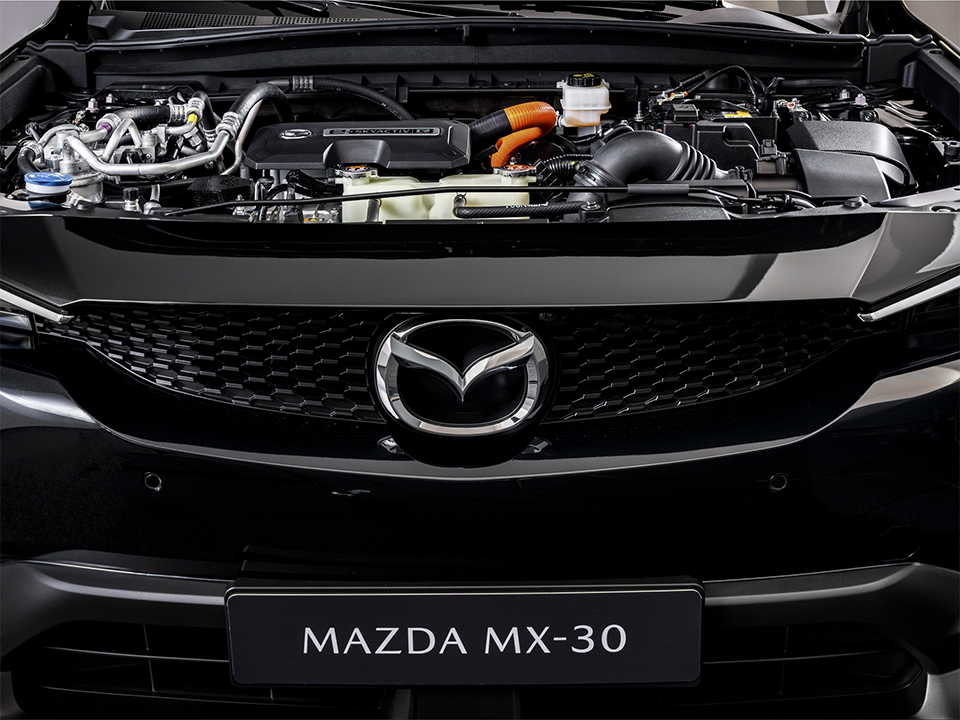 The latest Electric Vehicle MX-30 in Mazda's house