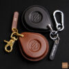 Harley Davidson Fat Boy key fob cover made from imported Veg-tanned leather, luxurious and durable.