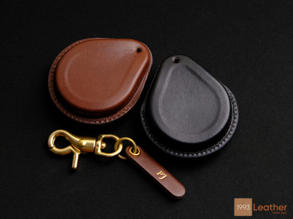 Rear view of the Harley Davidson Fat Boy key fob cover representing a fit, tailored design for the key fob.