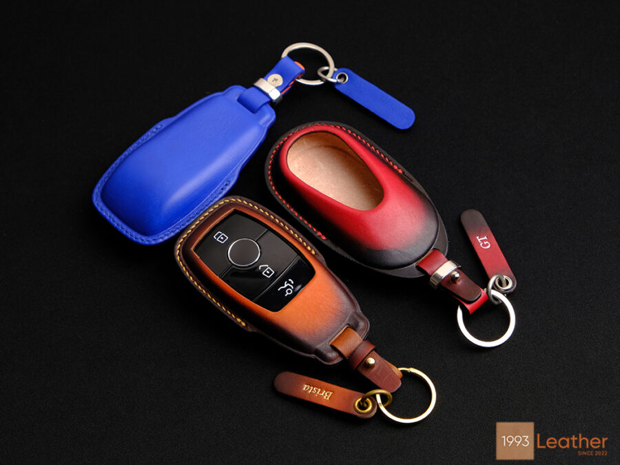 Mercedes A-Class key fob covers crafted from top-class imported Veg-tanned leather for a luxurious finish.