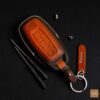 Nissan Rogue key fob cover made of top-quality Vegtan leather for durability and style.