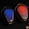 Luxurious Electra Glide key fob covers in premium leather, featuring elegant craftsmanship and style.