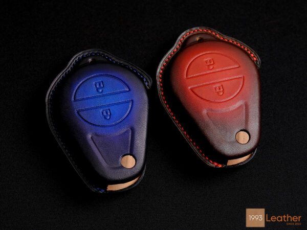 Luxurious Electra Glide key fob covers in premium leather, featuring elegant craftsmanship and style.