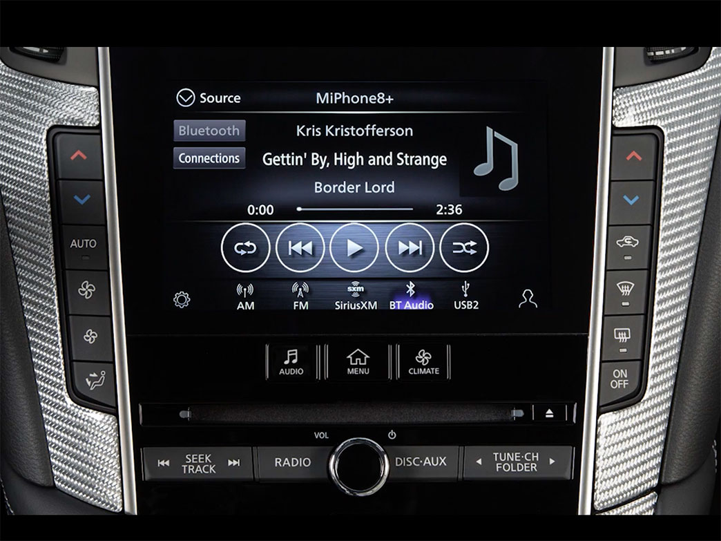 Connect INFINITI Q50 with Bluetooth Streaming Audio