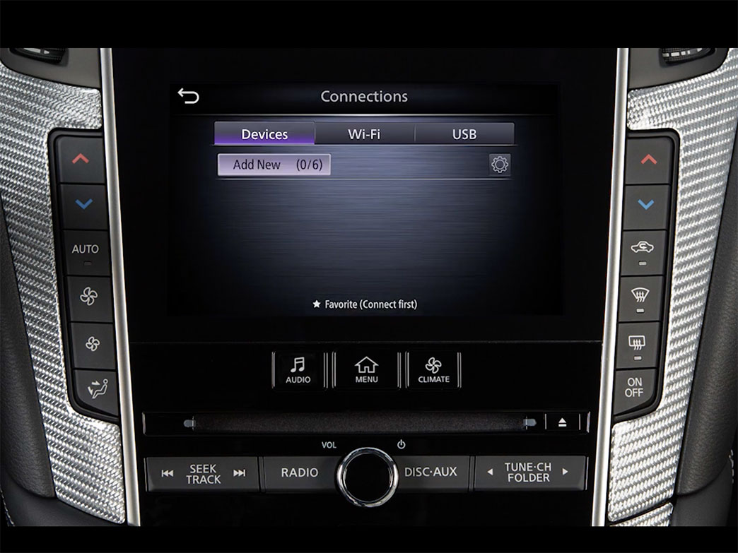 Connect INFINITI Q50 with Bluetooth Streaming Audio