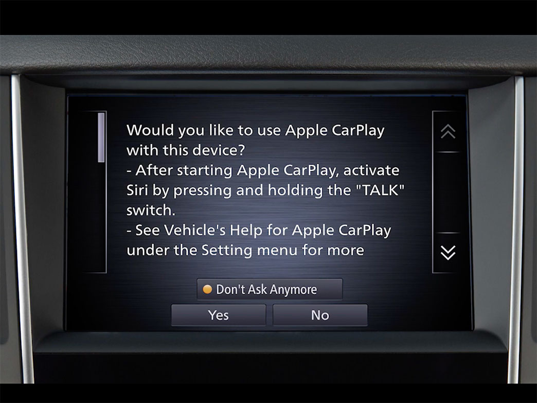 Helpful Guide to connect INFINITI Q50 with Apple CarPlay