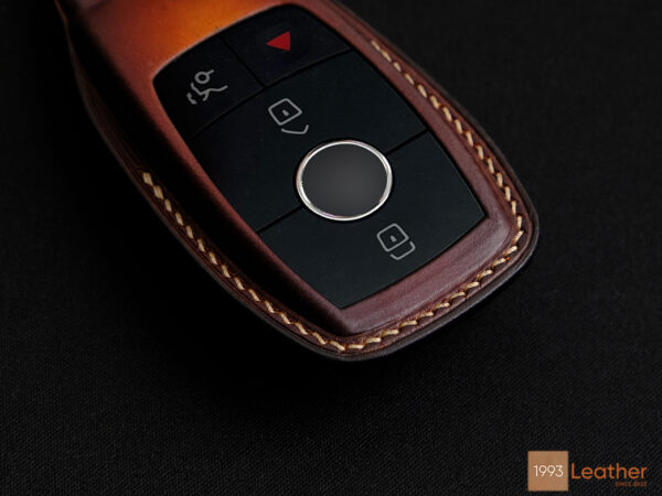 Mercedes CLA-Class and CLS-Class key fob cover featuring superb and detailed stitching.