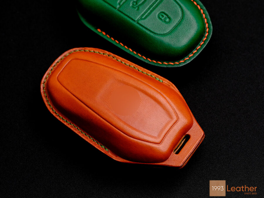 Peugeot 508 key fob cover featuring intricate and superb stitching for a premium finish.