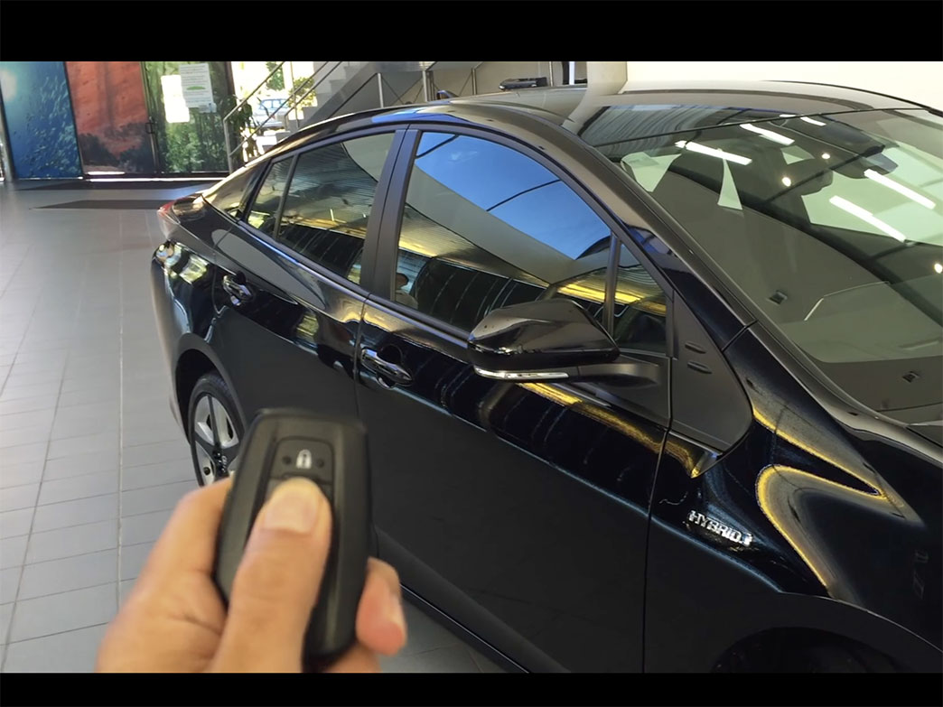 Remotely opening 2016 Toyota Prius power windows