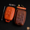 Land Rover Range Rover key fob cover representing a luxurious leather design.