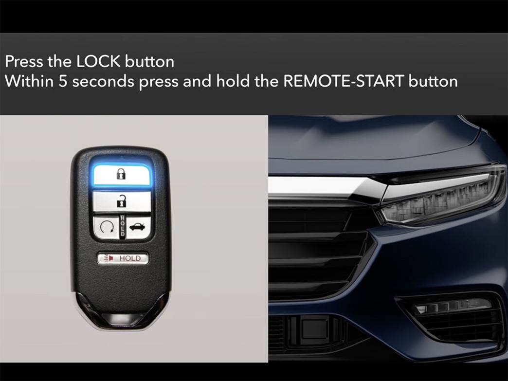 How to use Honda Remote Engine Start