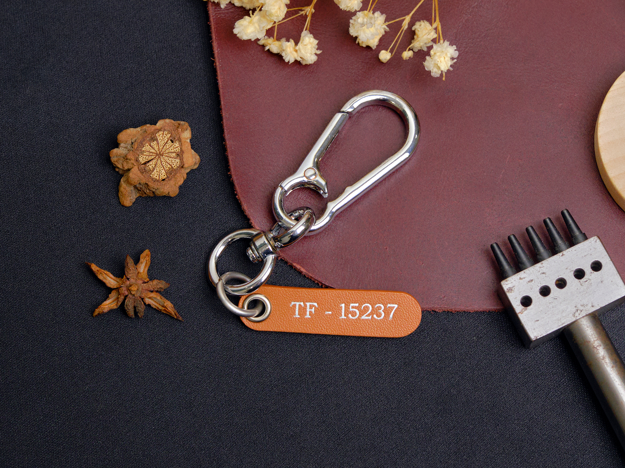 Chevrolet Camaro key fob cover with free name-engraved tag and gold keychain