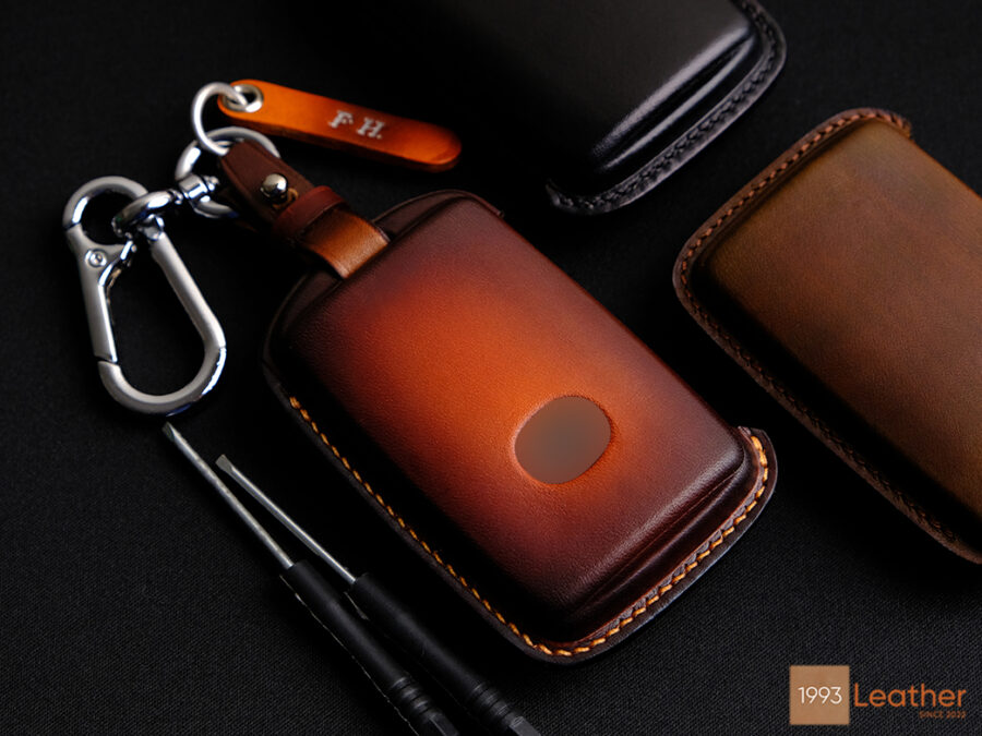 Stylish Leather Key Fob Cover for Mazda CX-90