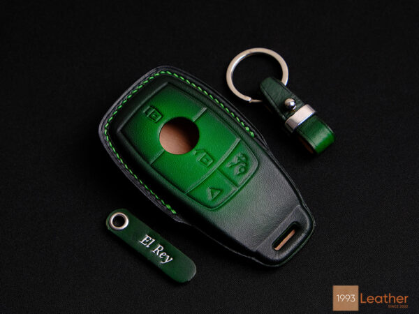 Mercedes GLA-Class key fob cover featuring precise and refined stitching, crafted for durability and elegance.