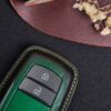 Premium Toyota C-HR key fob cover featuring exquisite stitching details for a refined look.